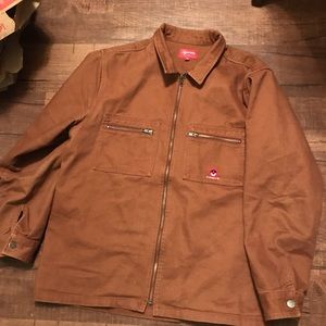 Supreme Vampire Logo Denim Zip Up Jacket